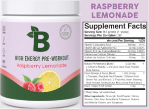 High Energy Pre-Workout Raspberry Lemona