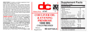 Cod Liver Oil & Evening Primrose 1000 mg