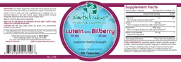 Label for Lutein with Bilberry 20 mg 25 mg