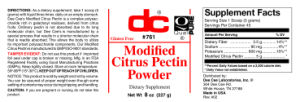 Label for Modified Citrus Pectin Powder