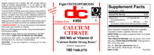 Calcium Citrate 950 mg