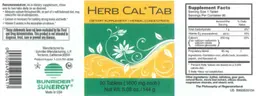 Label for Herb Cal Tab