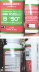 Label for Sustained Release High Potency B "50"