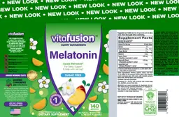 Label for Melatonin 3 mg Sugar Free