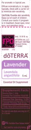 Label for Lavender