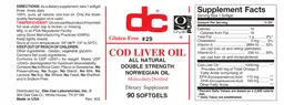 Label for Cod Liver Oil