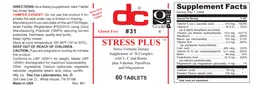 Label for Stress Plus