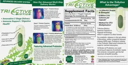 Label for TriActive Biotics