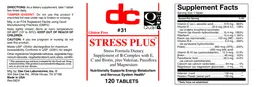 Label for Stress Plus