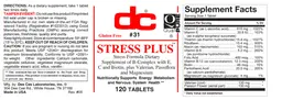 Label for Stress Plus