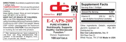 Label for E-Caps-200