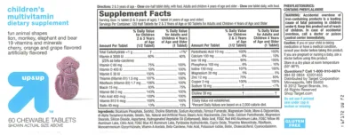 Label for Children's Multivitamin