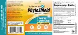 Label for Advanced PhytoShield Stress + Immune