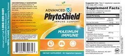 Label for Advanced PhytoShield Maximum Immune