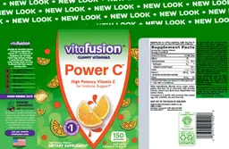 Label for Power C Natural Orange Flavor