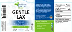 Label for Gentle Lax