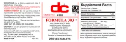 Label for Formula 303