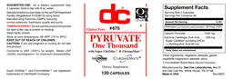 Label for Pyruvate One Thousand