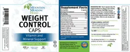 Label for Weight Control Caps
