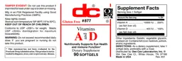 Label for Vitamins A and D