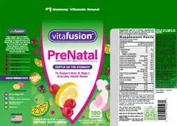 Label for PreNatal Natural Raspberry Lemonade Flavor