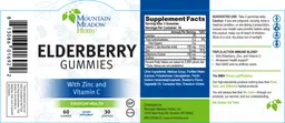 Label for Elderberry Gummies