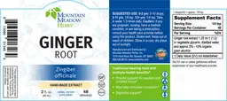 Label for Ginger Root