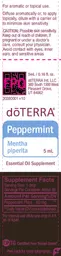 Label for Peppermint