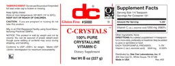 Label for C-Crystals