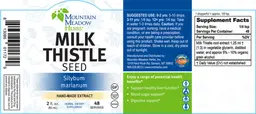Label for Milk Thistle Seed
