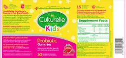 Label for Probiotic Gummies Berry Blast Flavor