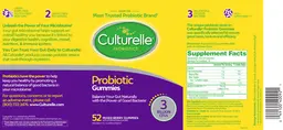 Label for Probiotic Gummies Mixed Berry