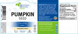 Label for Pumpkin Seed
