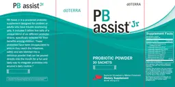 Label for PB Assist Jr Natural Strawberry Melon Flavored