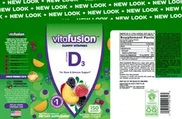 Label for Vitamin D3