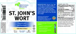 Label for St. John's Wort