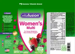 Label for Women's Multi Natural Berry Flavors