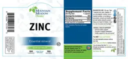 Label for Zinc