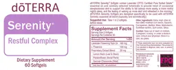 Label for Serenity