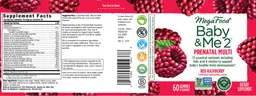 Label for Baby & Me 2 Prenatal Multi Red Raspberry