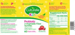Label for Probiotic + Vegetable Fiber Berry Blast Flavor