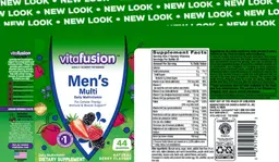 Label for Men's Multi Natural Berry Flavors