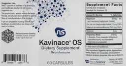 Label for Kavinace OS Capsules