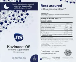 Label for Kavinace OS Capsules