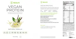 Label for Vegan Protein Natural Vanilla