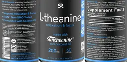 Label for L-Theanine 200 mg