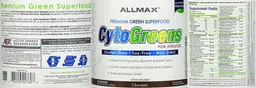 Label for CytoGreens Chocolate