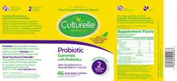 Label for Probiotic Gummies with Prebiotics Mixed Berry
