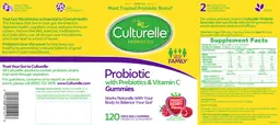 Label for Probiotic with Prebiotics & Vitamin C Mixed Berry Flavor