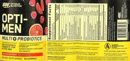 Label for Opti-Men Assorted Fruit
